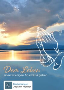 Titelseite der Broschüre von Bestattungen Joachim Männer